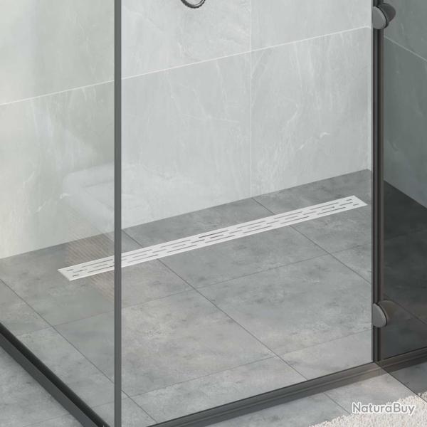 Drain de douche avec couvercle en verre et siphon � 360� 90 cm