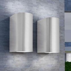 Applique murale LED d'ext&eacute;rieur 2 pi&egrave;ces Ronde vers le bas/haut