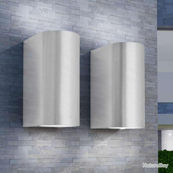 Applique murale LED d'ext�rieur 2 pi�ces Ronde vers le bas/haut