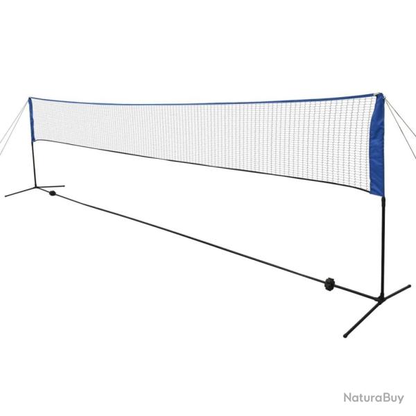 Filet de badminton avec volants 600 x 155 cm