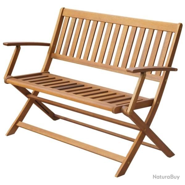 Banc de jardin 120 cm Bois d'acacia solide