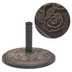 Socle de parasol R&eacute;sine Rond Bronze 9 kg