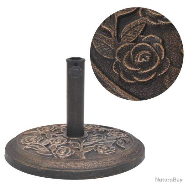 Socle de parasol R�sine Rond Bronze 9 kg