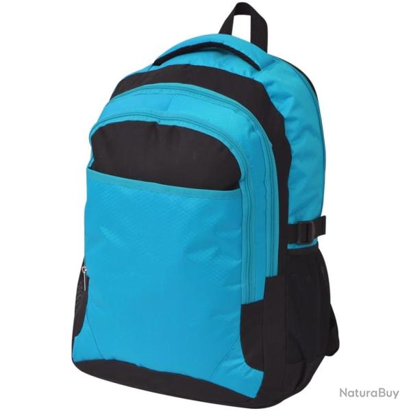 Sac � dos d'�cole 40 L noir et bleu