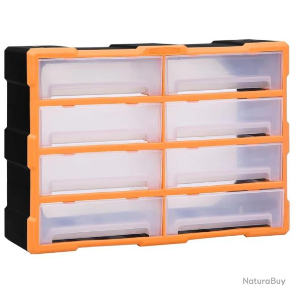 Organisateur multi-tiroirs avec 8 grands tiroirs 52x16x37 cm