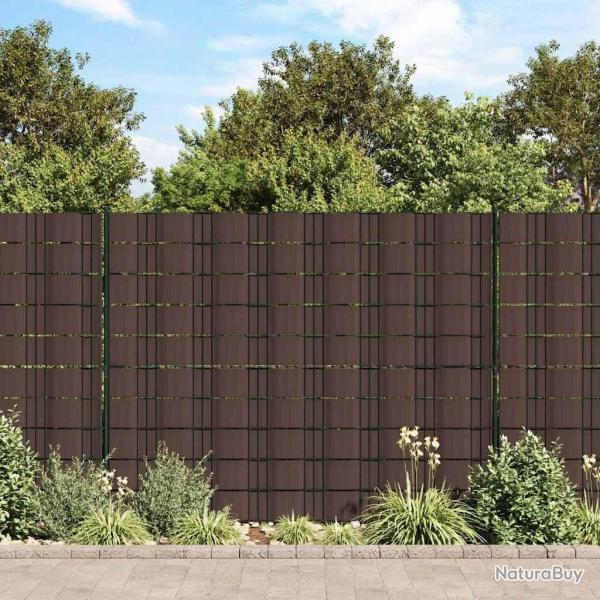 �crans d'intimit� de jardin 4 pcs PVC 35x0,19 m Marron