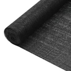 Filet brise-vue Noir 1,8x25 m PEHD 75 g/m&sup2;