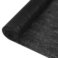 Filet brise-vue Noir 1,2x10 m PEHD 195 g/m&sup2;