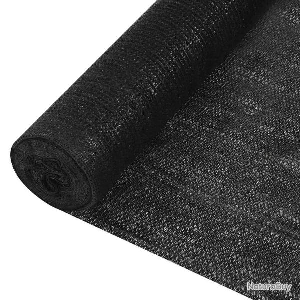 Filet brise-vue Noir 1,2x10 m PEHD 195 g/m�