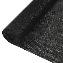 Filet brise-vue Noir 1,5x50 m PEHD 195 g/m&sup2;