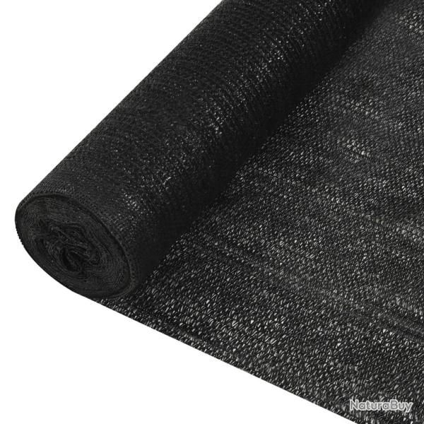 Filet brise-vue Noir 1x25 m PEHD 150 g/m�