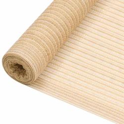 Filet brise-vue Beige 1,2x50 m PEHD 150 g/m&sup2;