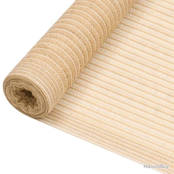 Filet brise-vue Beige 1,5x25 m PEHD 75 g/m�
