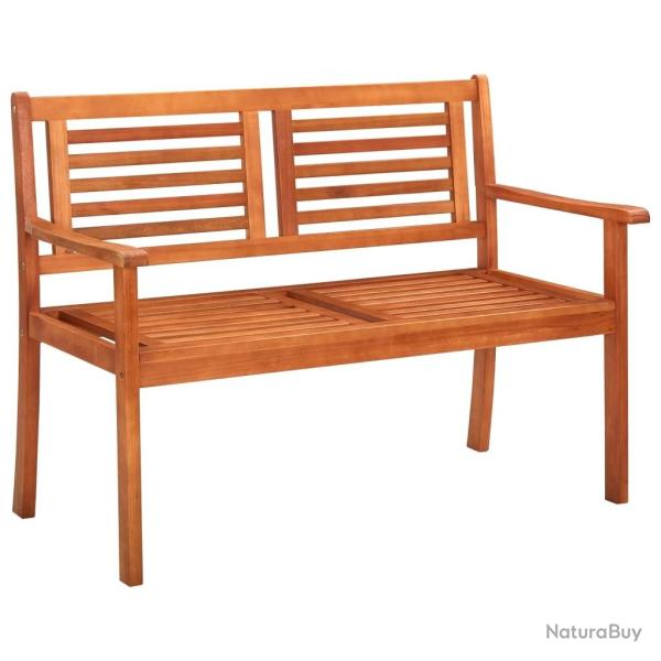 Banc de jardin 2 places 120 cm Bois d'eucalyptus solide