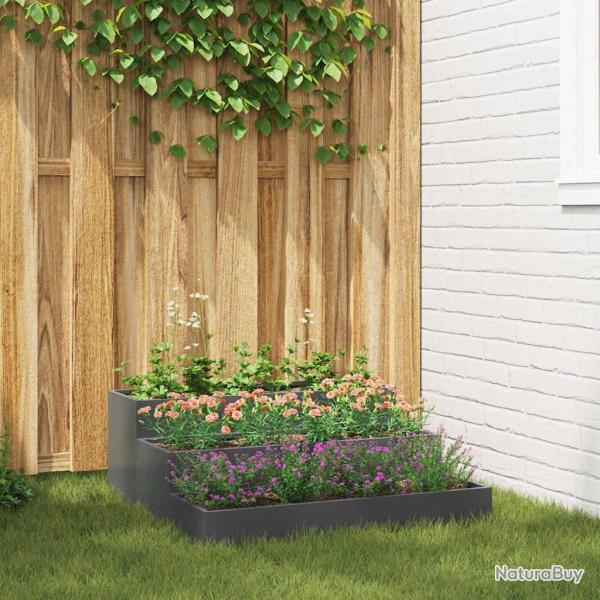 Cache-pot de jardin Anthracite 90 x 90 x 35 cm