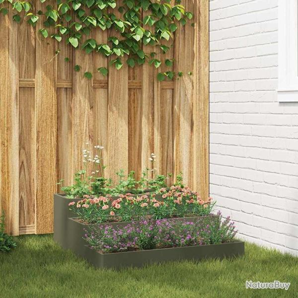 Cache-pot de jardin Vert olive 90 x 90 x 35 cm