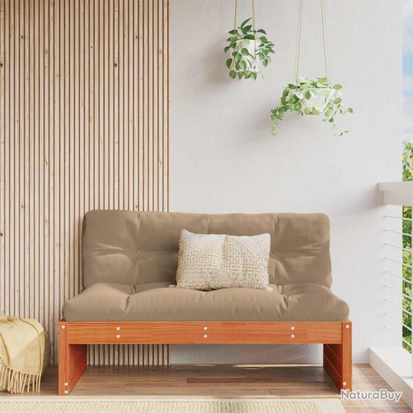 Sofa de jardin milieu Pin massif Brun Cir�