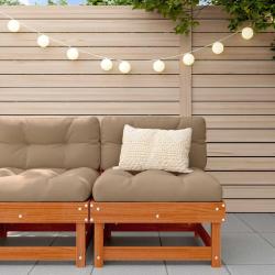 Sofa de jardin milieu Pin massif Brun Cir&eacute;
