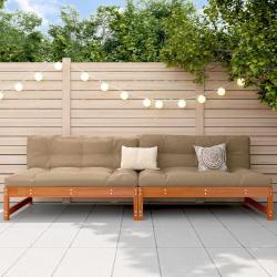 Sofa de jardin milieu Pin massif Brun Cir&eacute; 240 x 84 x 70 cm