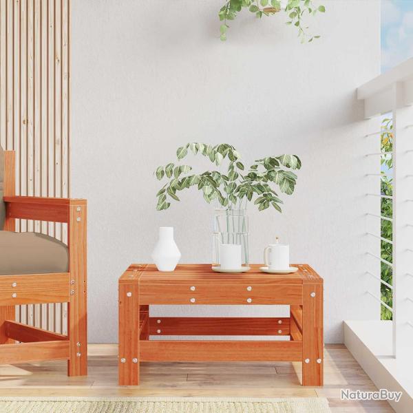 Repose-pieds de jardin Pin massif Brun Cir� 57,5 x 57,5 x 30 cm