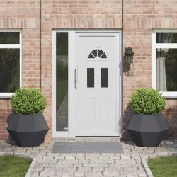Jardini&egrave;re 2 pcs Anthracite 75 x 75 x 60 cm Acier