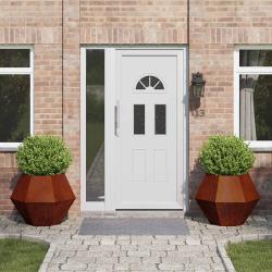 Jardini&egrave;re 2 pcs Rouill&eacute; 75 x 75 x 60 cm