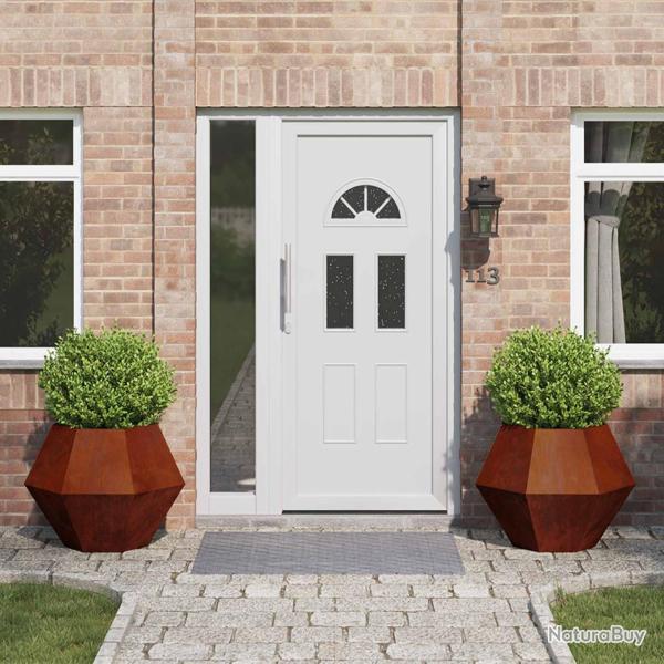 Jardini�re 2 pcs Rouill� 75 x 75 x 60 cm