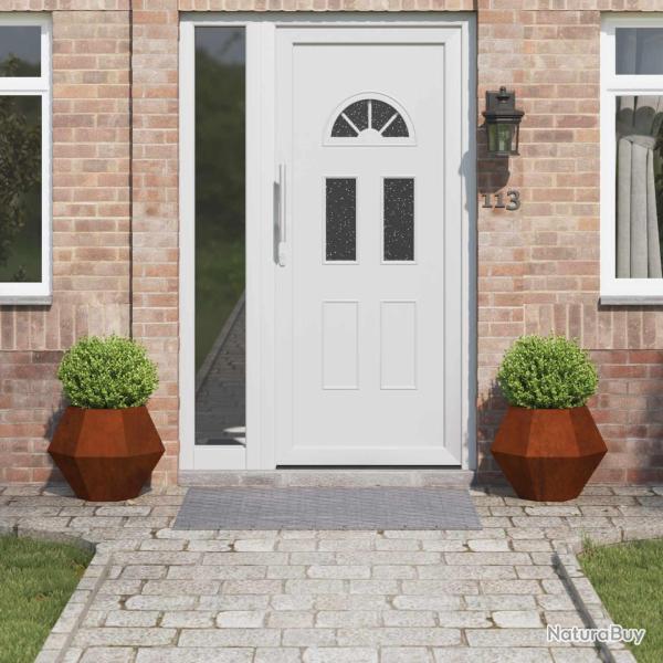 Jardini�re 2 pcs Rouill� 50 x 50 x 40 cm