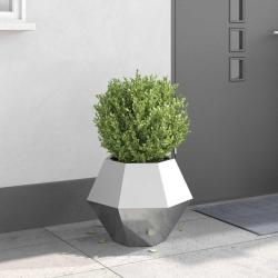 Jardini&egrave;re Argent 50 x 50 x 40 cm Acier galvanis&eacute;