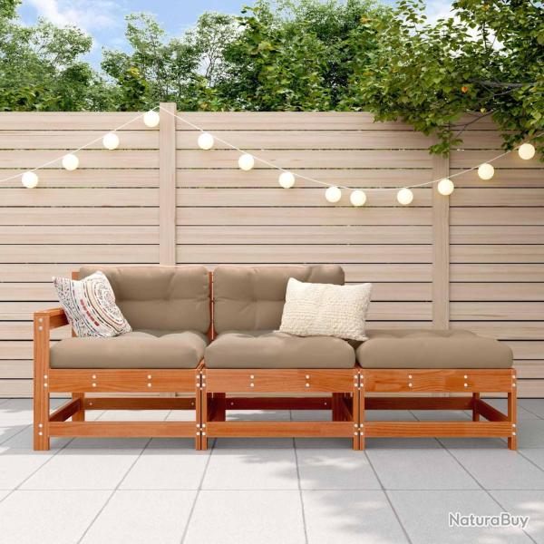 Unit� de canap� sectionnel Brun cire 190 x 62 x 70,5 cm