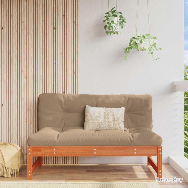 Sofa de jardin milieu Pin massif Brun Cir�