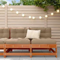 Sofa de jardin milieu Pin massif Brun Cir&eacute; 124 x 62 x 70,5 cm