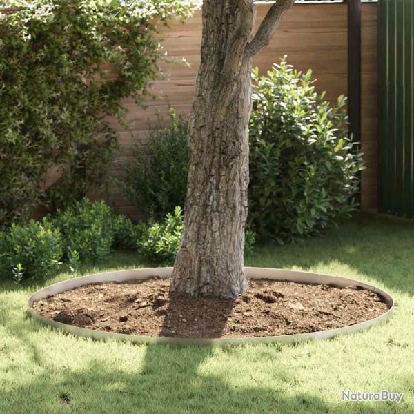 Bordure de Pelouse 4 pcs Argent 450 x 0,05 x 10 cm