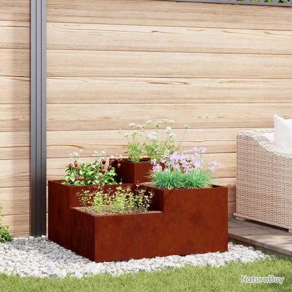 Cache-pot de jardin Rouill� 100 x 100 x 48 cm Acier patin�