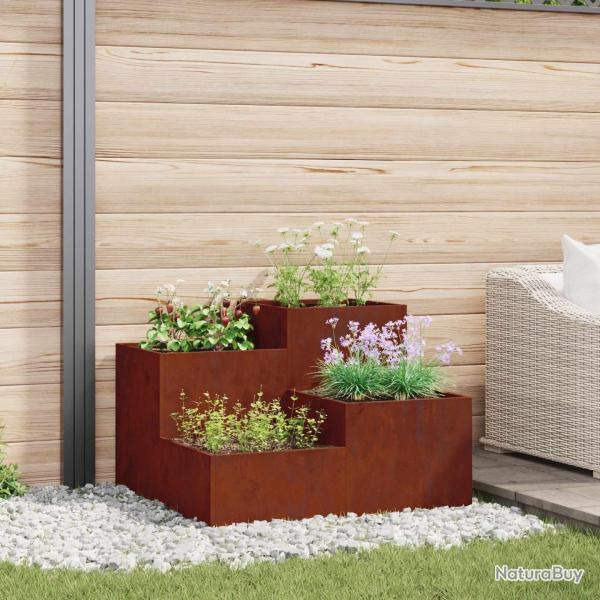 Cache-pot de jardin Rouill� 100 x 100 x 60 cm Acier patin�