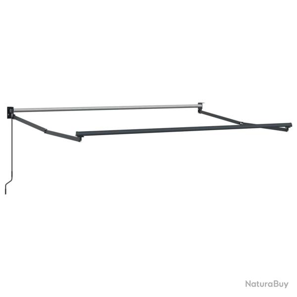 Cadre de store r�tractable manuel Anthracite 3,5 x 2 m