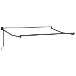 Cadre de store r&eacute;tractable &eacute;lectrique Anthracite 2,5 x 2 m