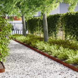 Bordure de Pelouse 20 pcs Marron 100 x 0.05 x 20 cm