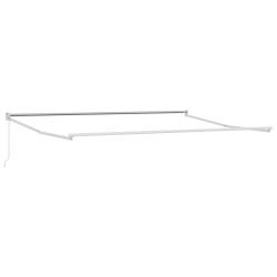 Cadre de store r&eacute;tractable manuel Blanc 4 x 2 m Aluminium