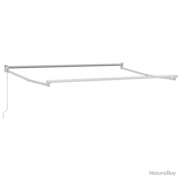 Cadre de store r�tractable manuel Blanc 3,5 x 2 m Aluminium