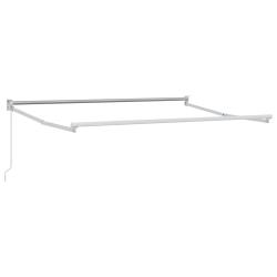 Cadre de store r&eacute;tractable manuel Blanc 3 x 2 m Aluminium