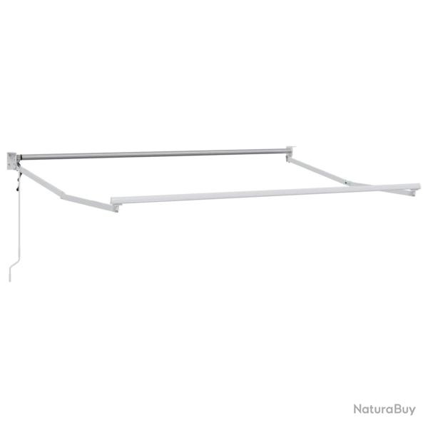 Cadre de store r�tractable �lectrique Blanc 2,5 x 2 m Aluminium
