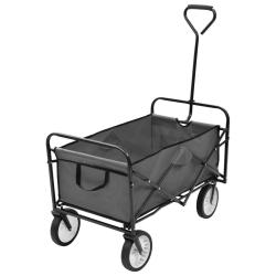 Chariot &agrave; main pliable Acier Gris