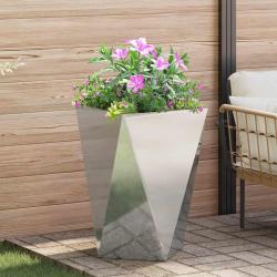 Jardini&egrave;re Argent 50 x 50 x 75 cm Acier galvanis&eacute;