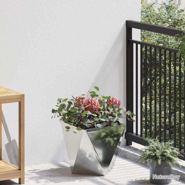 Jardini�re Argent 30 x 30 x 30 cm Acier galvanis�