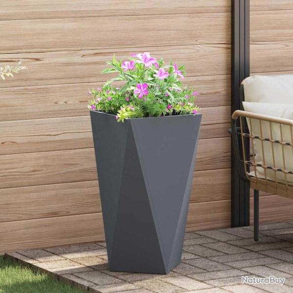 Jardini�re Anthracite 40 x 40 x 75 cm Acier