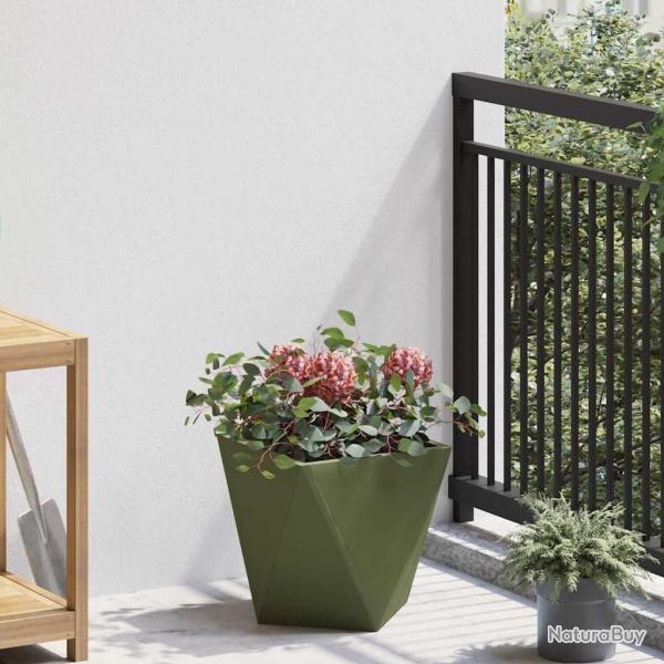 Jardini�re Vert olive 30 x 30 x 30 cm Acier