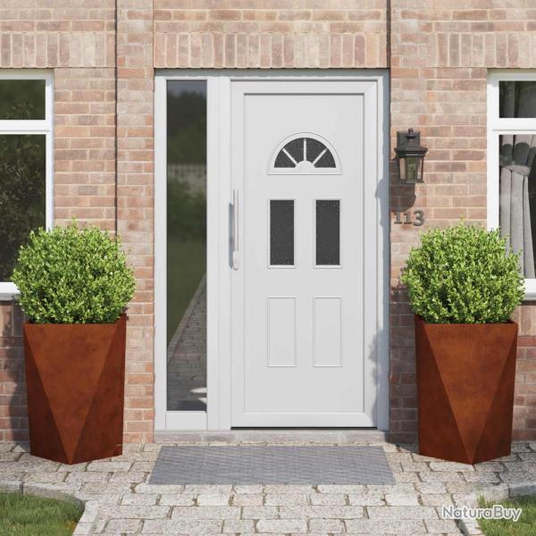 Jardini�re 2 pcs Rouill� 50 x 50 x 75 cm