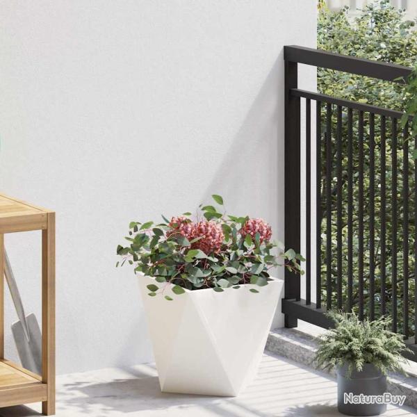 Jardini�re Blanc 30 x 30 x 30 cm Acier