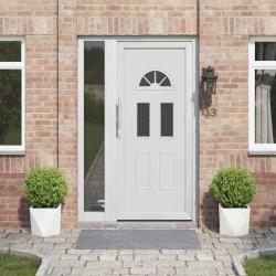 Jardini&egrave;re 2 pcs Blanc 30 x 30 x 30 cm Acier